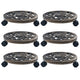 Vidaxl Plant Trolleys 6 pcs 30 cm Bronze en plastique colorés
