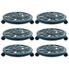 Vidaxl Plant Trolleys 6 PCS 38 cm Green en plastique