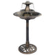 Vidaxl Bath Bath avec fontaine 50x91 cm Bronze en plastique coloré
