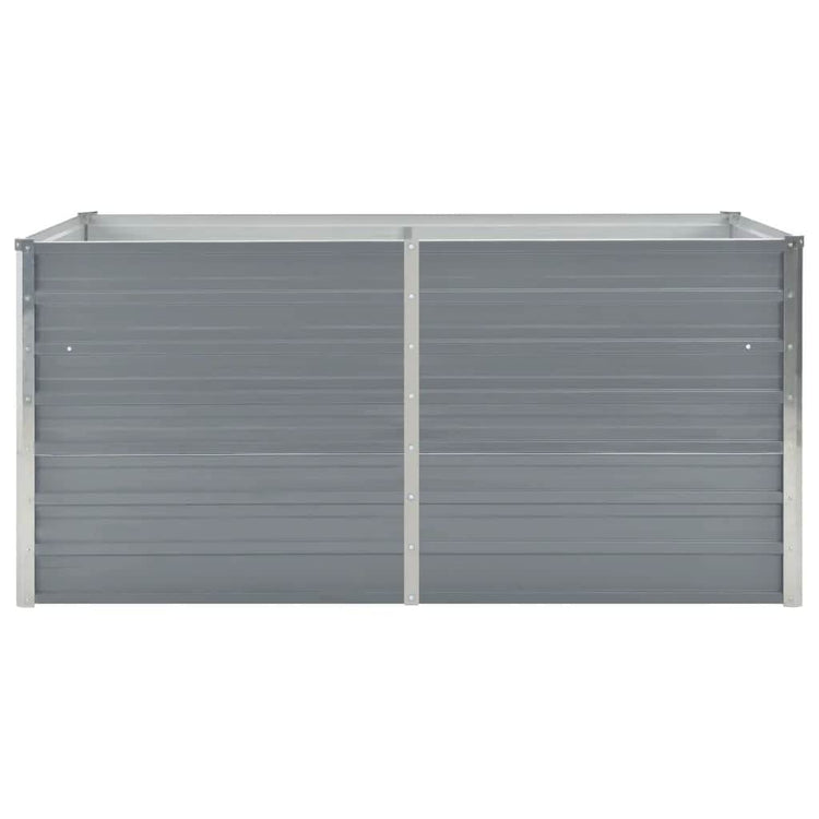 Vidaxl Planter surélevé 160x80x45 cm Gray en acier galvanisé