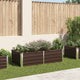 Vidaxl Planter surélevé 160x80x45 cm en acier galvanisé marron en acier