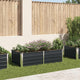 Vidaxl Planter surélevé 160x80x45 cm anthracite en acier galvanisé