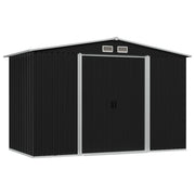 Vidaxl hangar de jardin 257x205x178 cm anthracite en acier - afbeelding 1