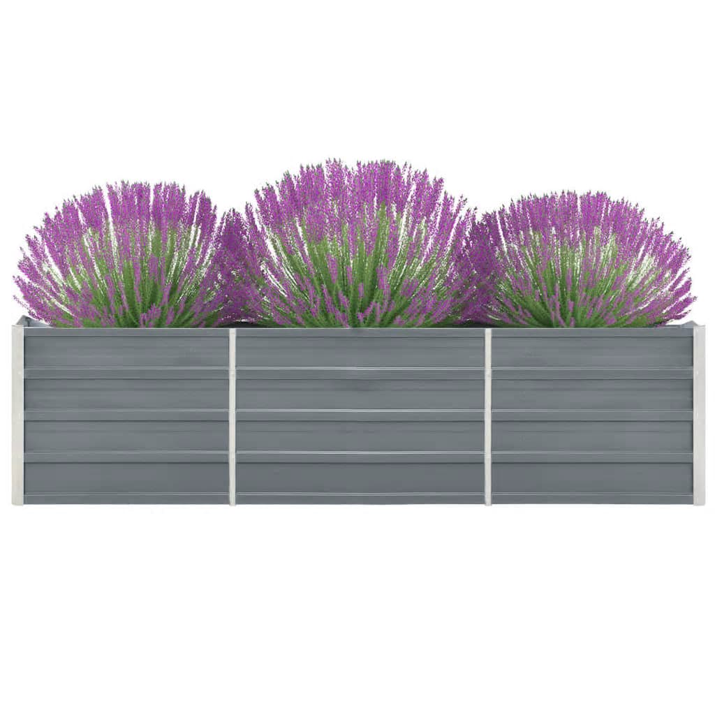 INSERT DE PLANTER VIDAXL 240X40X45 CM GREN GARY GALVANISÉ