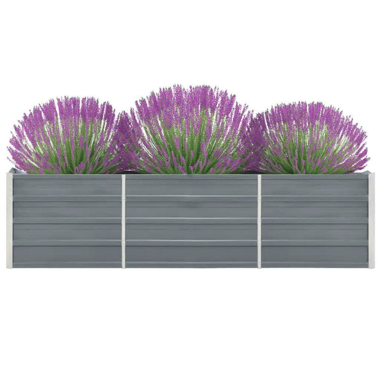 INSERT DE PLANTER VIDAXL 240X40X45 CM GREN GARY GALVANISÉ
