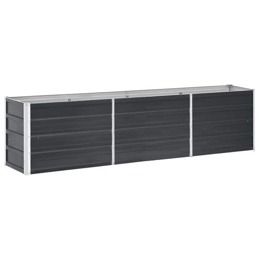 Vidaxl Planter surélevé 240x40x45 cm anthracite en acier galvanisé