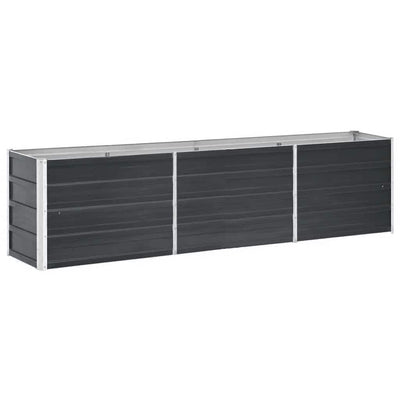 Vidaxl Planter surélevé 240x40x45 cm anthracite en acier galvanisé