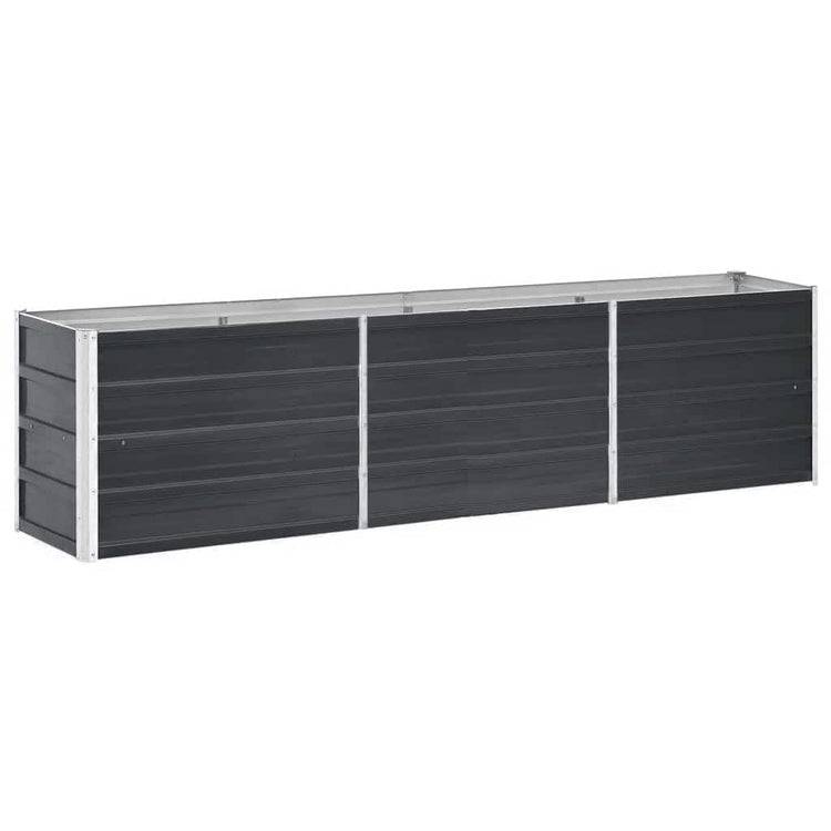 Vidaxl Planter surélevé 240x40x45 cm anthracite en acier galvanisé