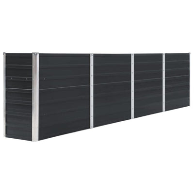 Planteur vidaxl inséré 320x40x77 cm anthracite en acier galvanisé