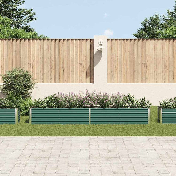 Planteur Vidaxl inséré 320x40x45 cm en acier galvanisé vert