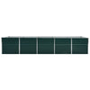 Vidaxl Planter inséré 400x80x45 cm en acier galvanisé vert