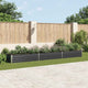 Vidaxl Planter surélevé 480x80x45 cm anthracite en acier galvanisé