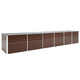 Planteur Vidaxl inséré 480x80x77 cm brun en acier galvanisé