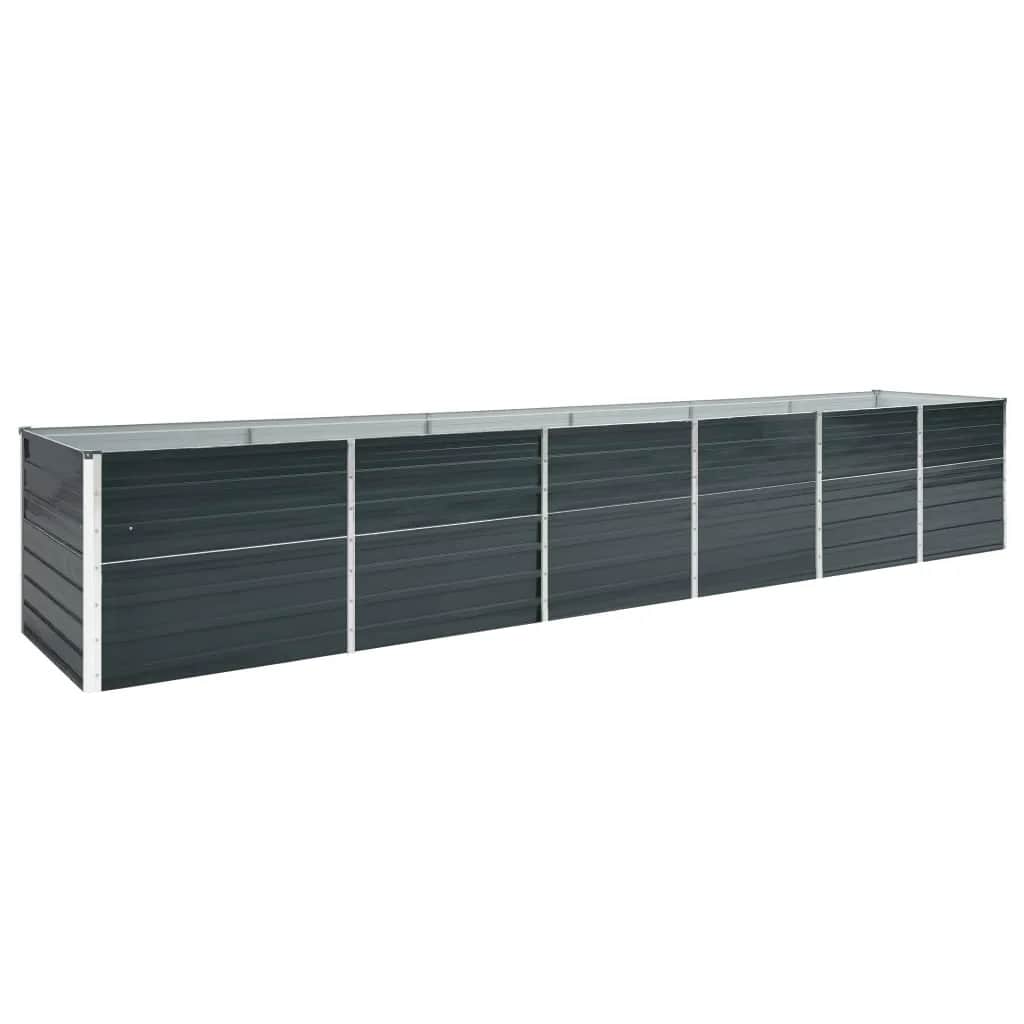 Insert du planteur Vidaxl 480x80x77 cm anthracite en acier galvanisé