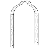 Vidaxl jardin arc 150x34x240 cm de fer noir - afbeelding 1