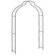 Vidaxl jardin arc 150x34x240 cm de fer noir