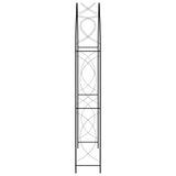 Vidaxl jardin arc 150x34x240 cm de fer noir - afbeelding 3