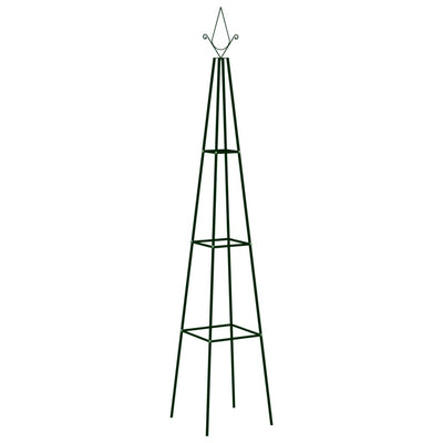 Racks d'escalade de végétal Vidaxl 2 PCS 35x35x195 cm Green de fer
