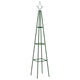 Racks d'escalade de végétal Vidaxl 2 PCS 35x35x195 cm Green de fer