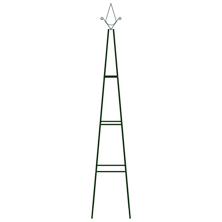 Racks d'escalade de végétal Vidaxl 2 PCS 35x35x195 cm Green de fer