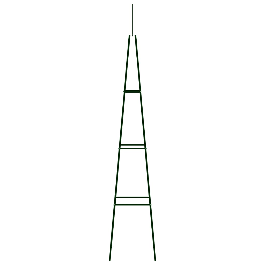 Racks d'escalade de végétal Vidaxl 2 PCS 35x35x195 cm Green de fer
