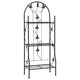 Vidaxl Plant Rack à 3 couches 52x28x128 cm Black