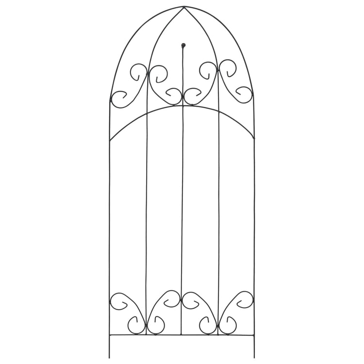 Racks d'escalade de plante vidaxl 3 ST 40x100 cm de fer noir