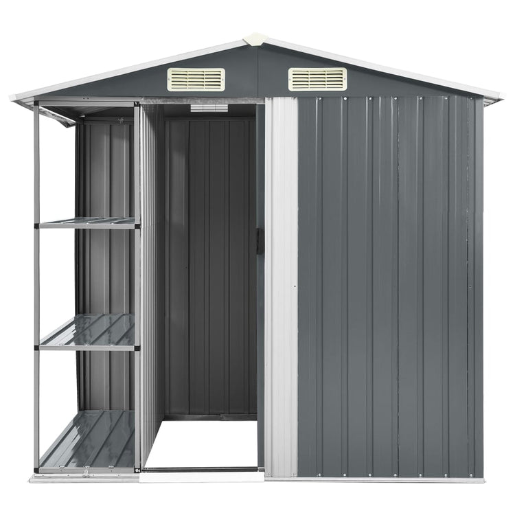 SHED JARDINE VIDAXL AVEC Rack 205X130X183 CM GREN FER