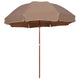Parasol Vidaxl avec mât en acier 300 cm taupe