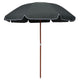 Vidaxl parasol avec poteau en acier 240 cm anthracite -colored