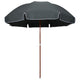 Parasol Vidaxl avec mât en acier 300 cm anthracite