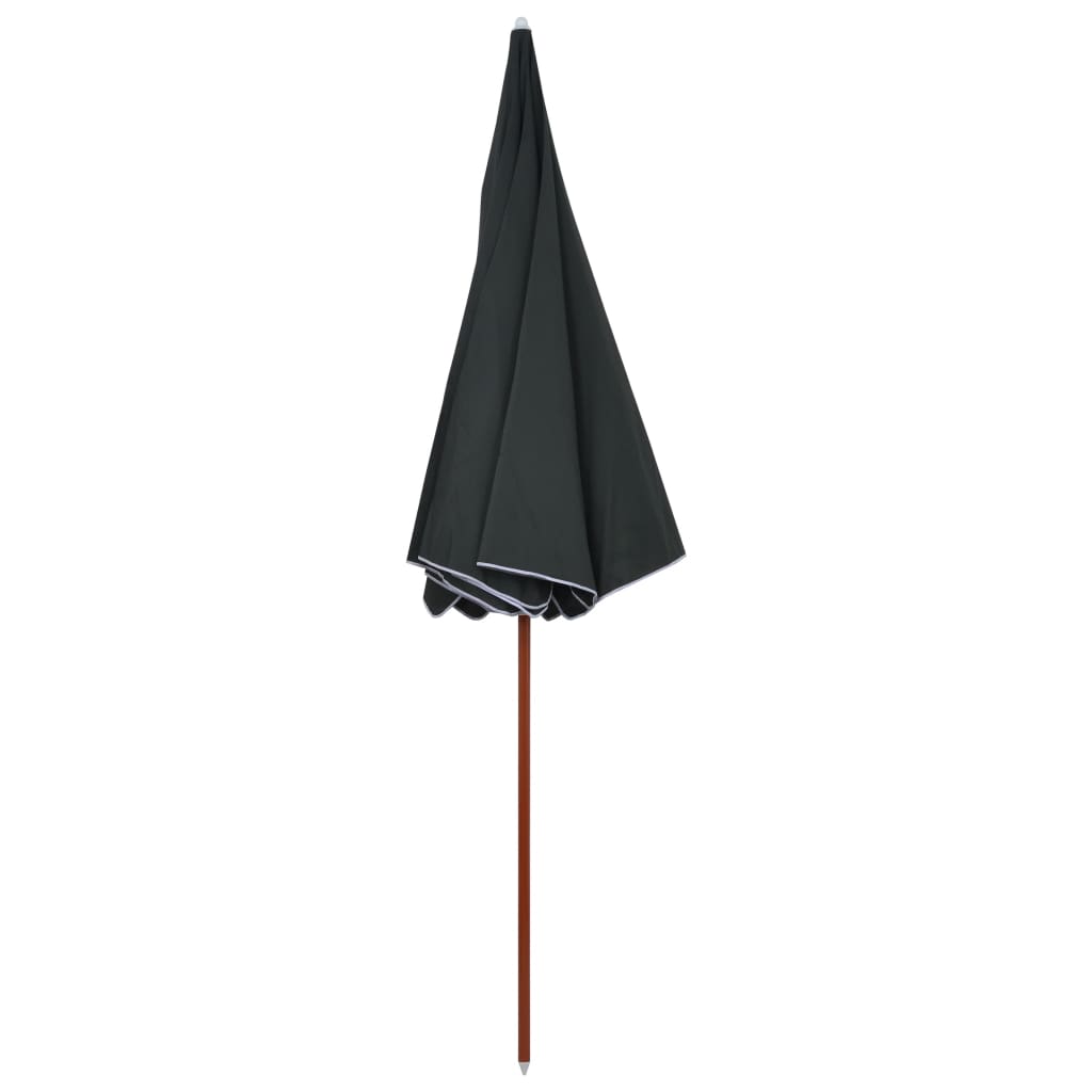 Parasol Vidaxl avec mât en acier 300 cm anthracite