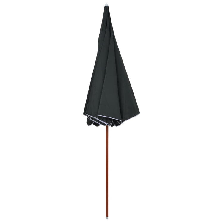 Parasol Vidaxl avec mât en acier 300 cm anthracite