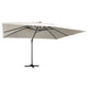 Parasol flottant vidaxl avec poteau à LED et en aluminium 400x300 cm -colore