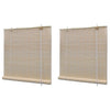 Stores à rouleaux vidaxl 2 pcs 120x160 cm bambou naturel