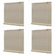 Stores à rouleaux vidaxl 4 pcs 120x160 cm bambou naturel
