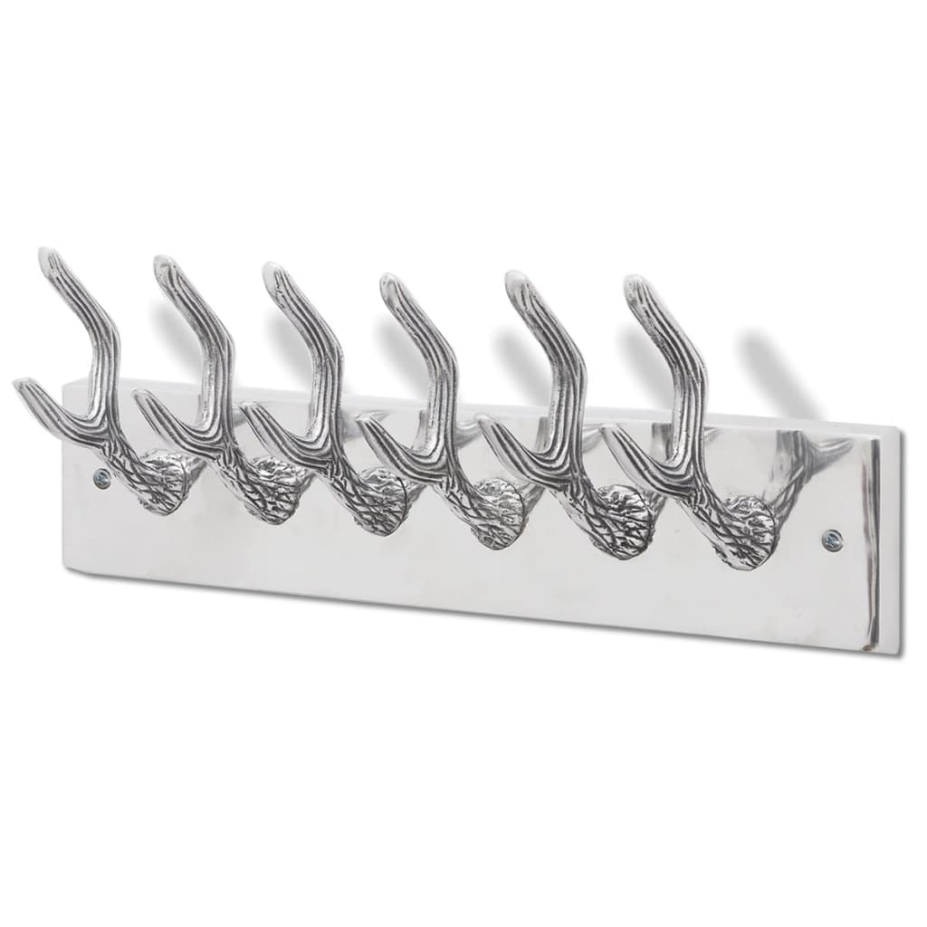 Racks de manteau vidaxl 4 st en aluminium argent couleur