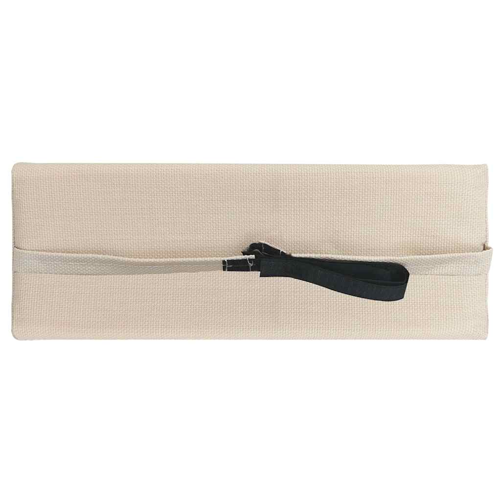 Appui-tête Vidaxl pour la crème Textilene 40x7.5x15 cm