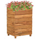 Vidaxl Planter surélevé 50x40x72 cm teck et acier recyclé