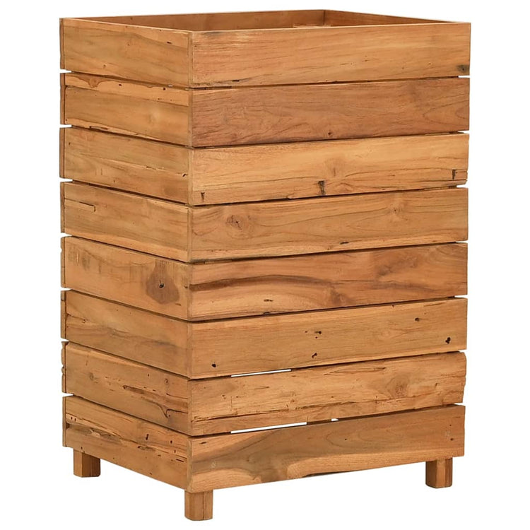 Vidaxl Planter surélevé 50x40x72 cm teck et acier recyclé