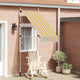 Vidaxl Luifel extensible manuellement 100 cm Stripes jaunes et bleues