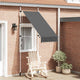 Vidaxl luifel extensible manuellement 100 cm anthracite