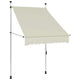 Vidaxl Luifel extensible manuellement 100 cm crème