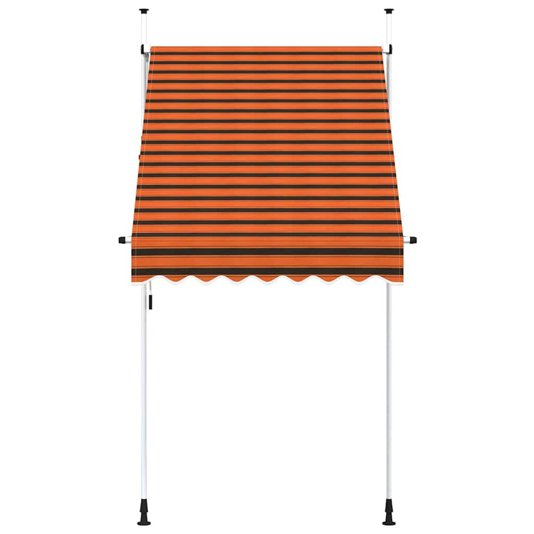 Vidaxl Luifel étend manuellement 150 cm d'orange et de brun