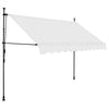 Vidaxl Luifel extensible manuellement avec une crème LED 250 cm -colore
