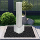 Vidaxl Garden Fountain 37.7x32.6x110 cm en acier inoxydable en argent coloré