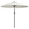 Parasol vidaxl avec poteau en aluminium 270 cm sableux blanc
