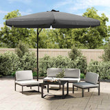 Vidaxl parasol avec poteau en acier 300 cm anthracite - afbeelding 1