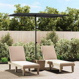 Parasol vidaxl avec poteau en aluminium 2x1,5 m noir - afbeelding 1