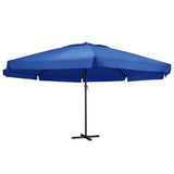 Parasol vidaxl avec poteau en aluminium 500 cm bleu azure - afbeelding 1